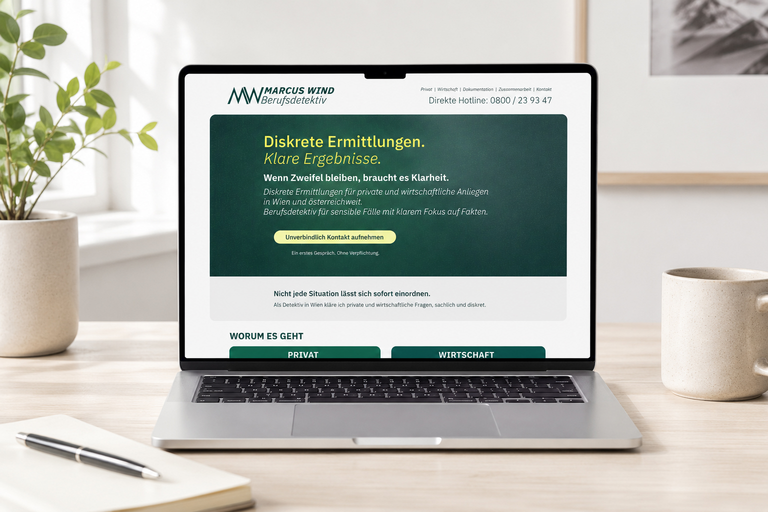 Marcus Wind Website